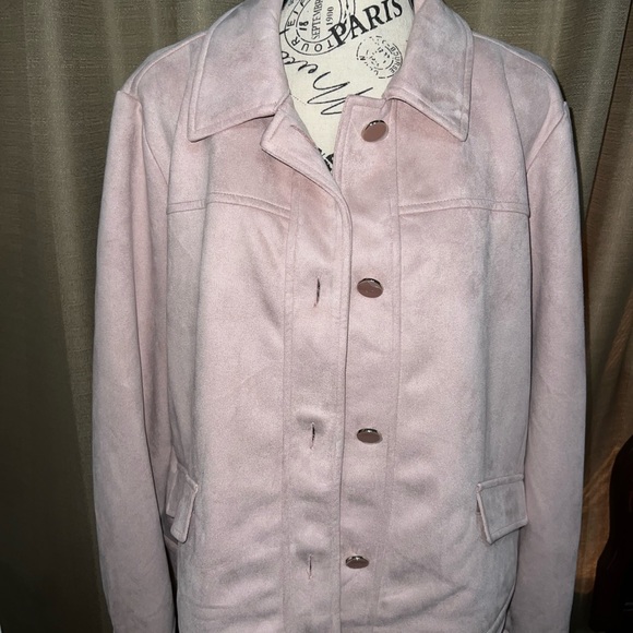 Anne Klein Women's 5 Button Jacket with Flap Pockets, Ballet, Size: XL - Picture 7 of 9